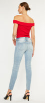 Natasha High Rise Patched Super Skinny Jeans - Official Kancan USA