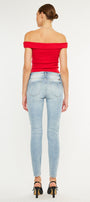 Natasha High Rise Patched Super Skinny Jeans - Official Kancan USA