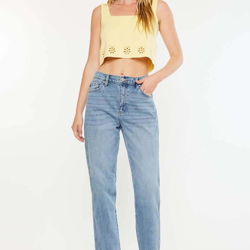 Gabby High Rise Slouch Fit Jeans - Official Kancan USA