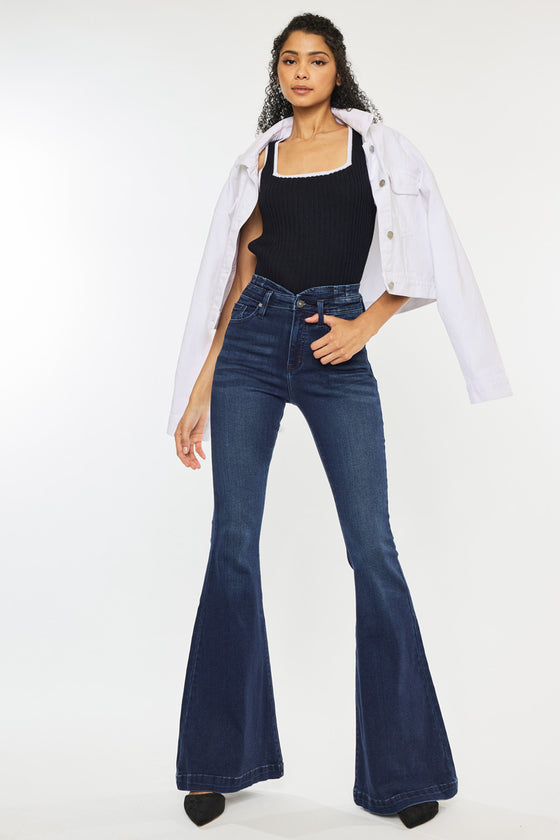 Elowen High Rise Super Flare Jeans - Official Kancan USA