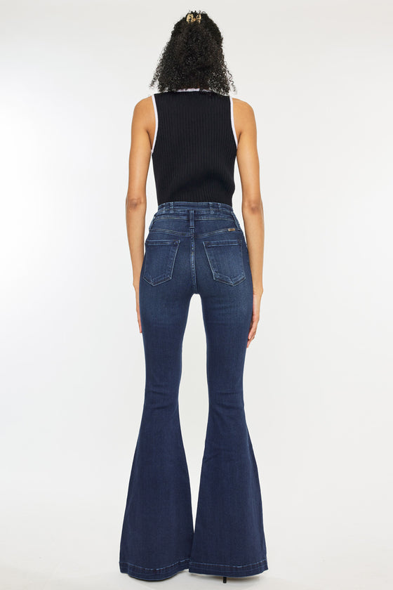 Elowen High Rise Super Flare Jeans - Official Kancan USA