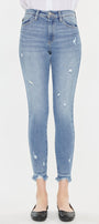 Terri High Rise Ankle Skinny Jeans - Official Kancan USA