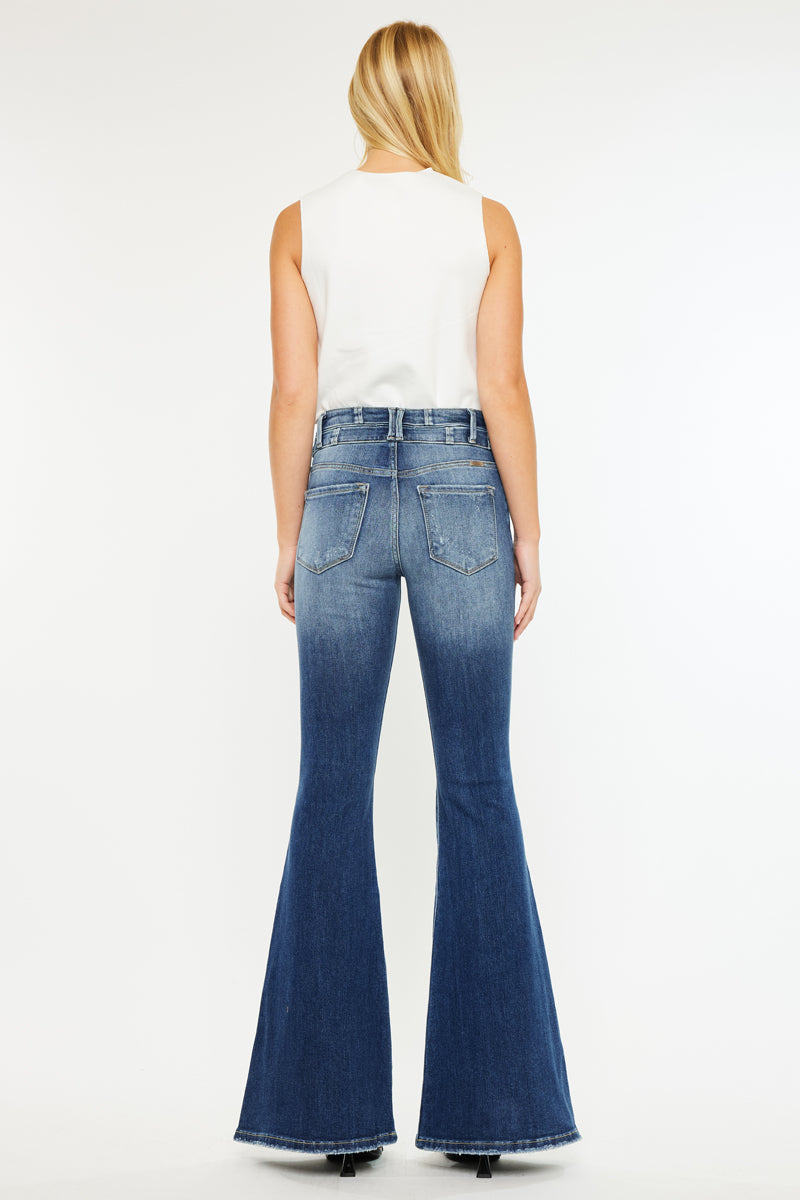 Chloe High Rise Super Flare Jeans - Official Kancan USA