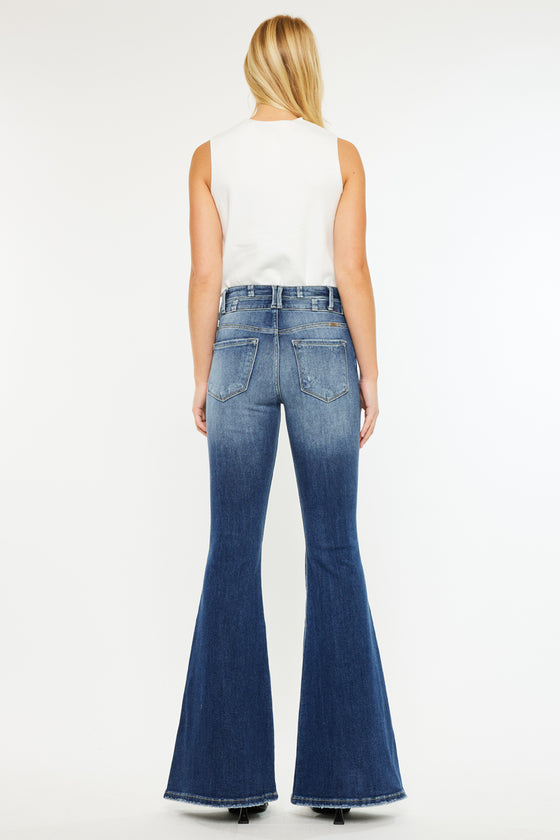 Chloe High Rise Super Flare Jeans - Official Kancan USA