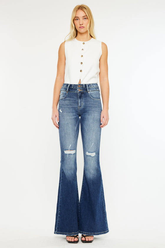 Chloe High Rise Super Flare Jeans - Official Kancan USA