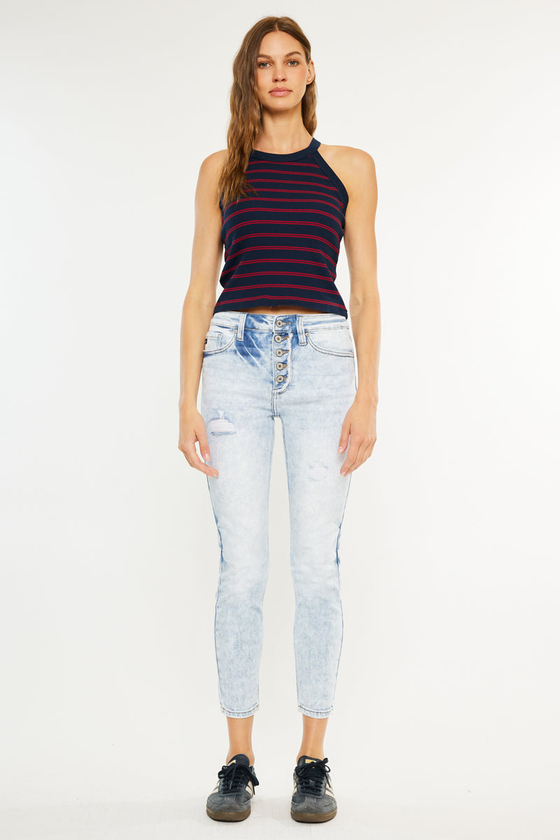 Sukie High Rise Ankle Skinny Jeans - Official Kancan USA