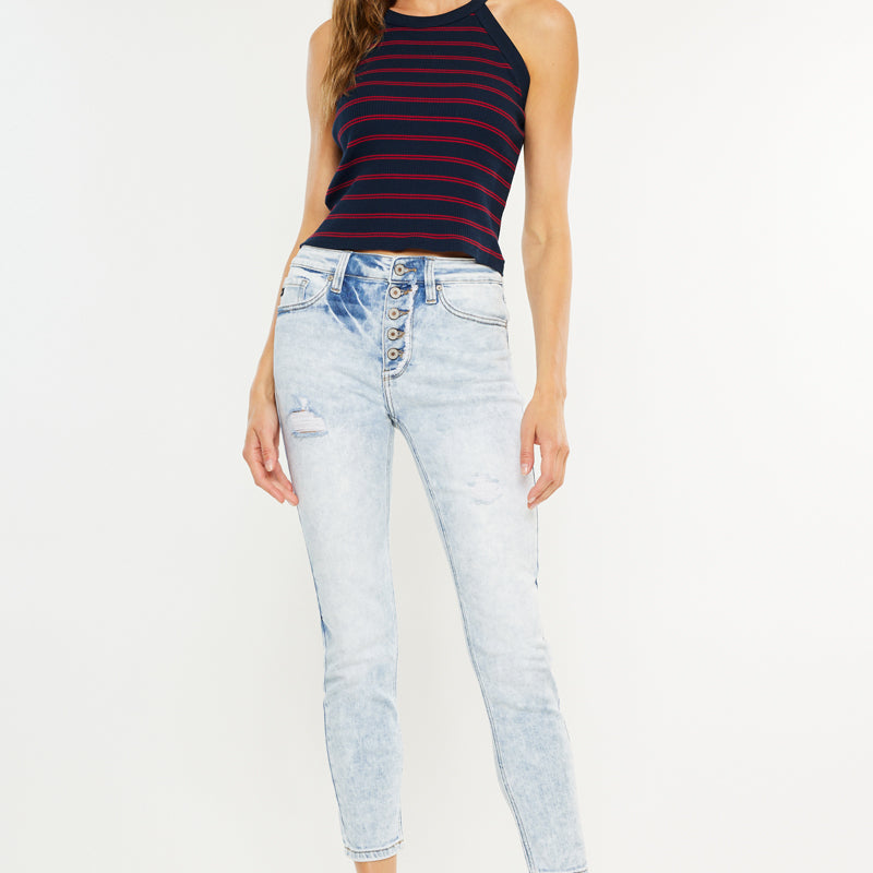 Sukie High Rise Ankle Skinny Jeans - Official Kancan USA