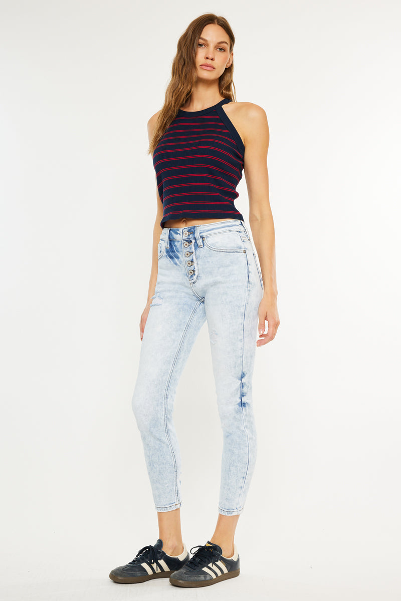 Sukie High Rise Ankle Skinny Jeans - Official Kancan USA