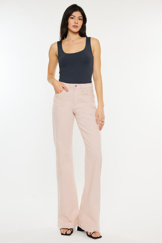 Kiera High Rise Wide Flare Jeans - Official Kancan USA