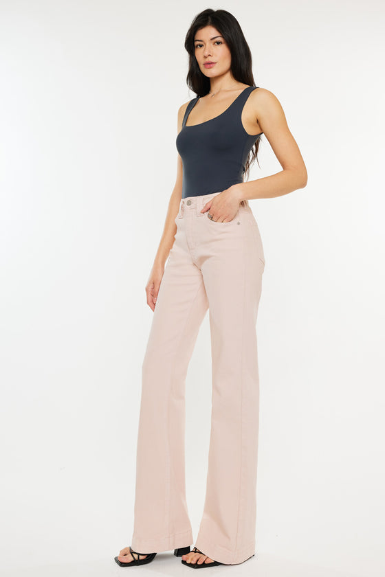 Kiera High Rise Wide Flare Jeans - Official Kancan USA