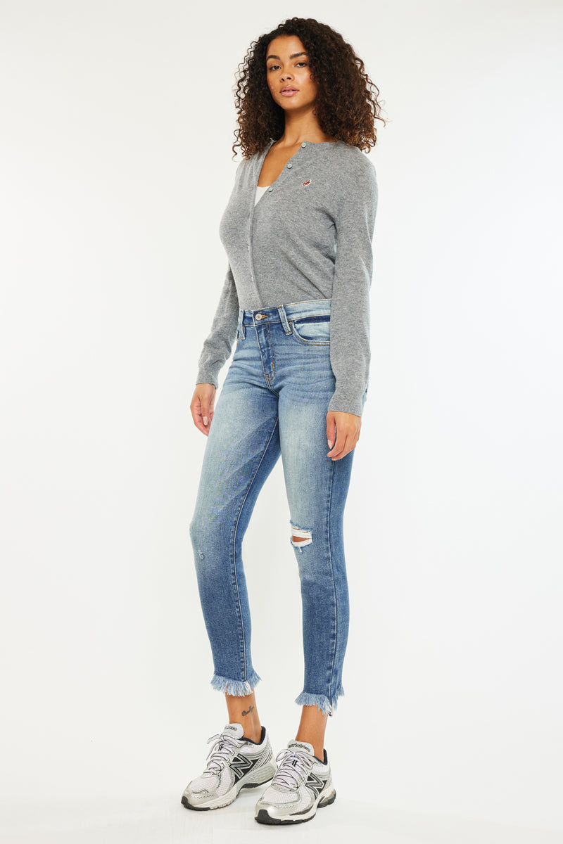 Darian Mid Rise Ankle Skinny - Official Kancan USA