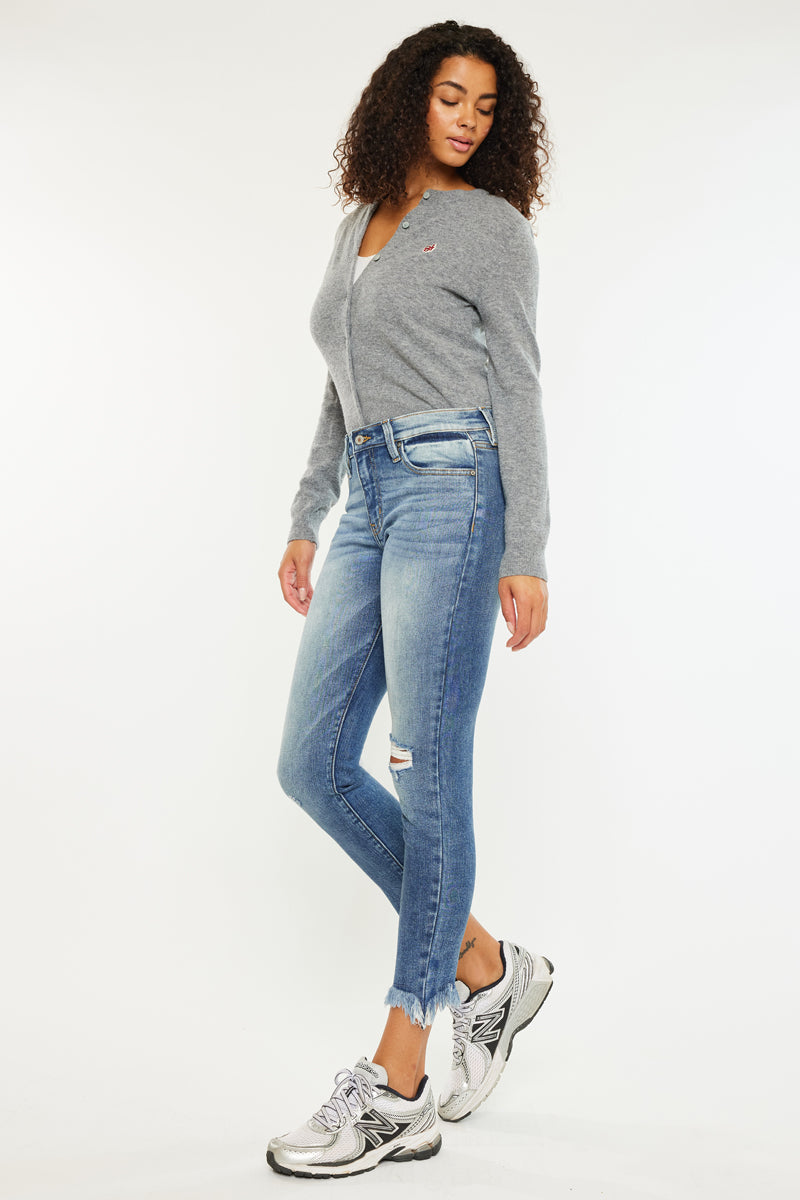 Darian Mid Rise Ankle Skinny - Official Kancan USA