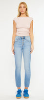 Priscilla High Rise Slim Straight Leg Jeans - Official Kancan USA