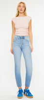 Priscilla High Rise Slim Straight Leg Jeans - Official Kancan USA