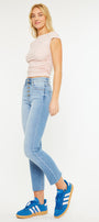 Priscilla High Rise Slim Straight Leg Jeans - Official Kancan USA