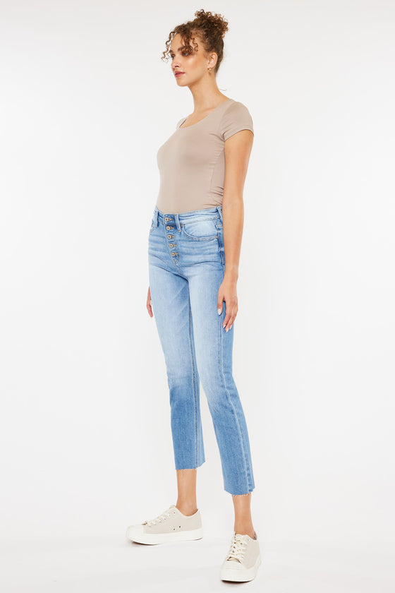 Priscilla High Rise Slim Straight Jeans - Official Kancan USA