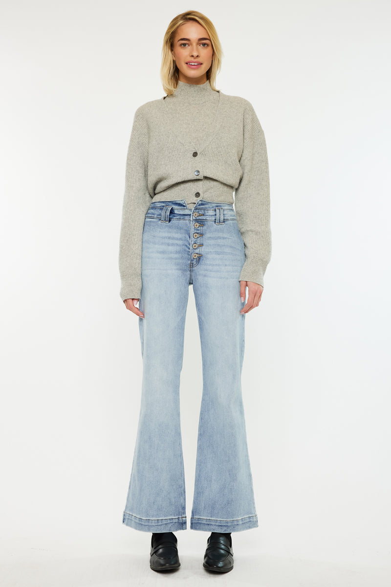 Meredith High Rise Slim Flare - Official Kancan USA