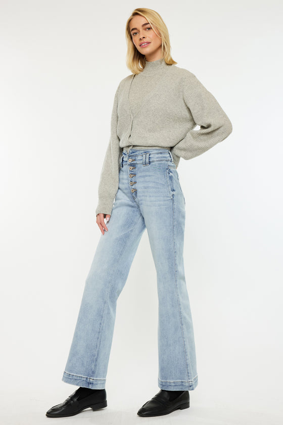 Meredith High Rise Slim Flare - Official Kancan USA