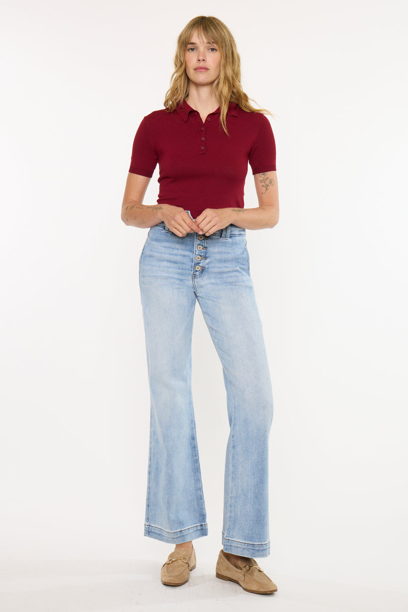 Meredith High Rise Slim Flare - Official Kancan USA