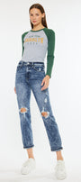 Kenzie Ultra High Rise Mom Jeans - Official Kancan USA