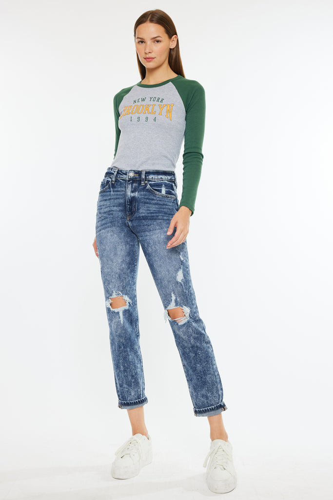 Kenzie Ultra High Rise Mom | Kancan USA