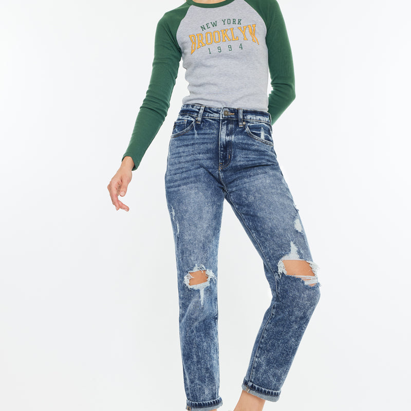 Kenzie Ultra High Rise Mom Jeans - Official Kancan USA
