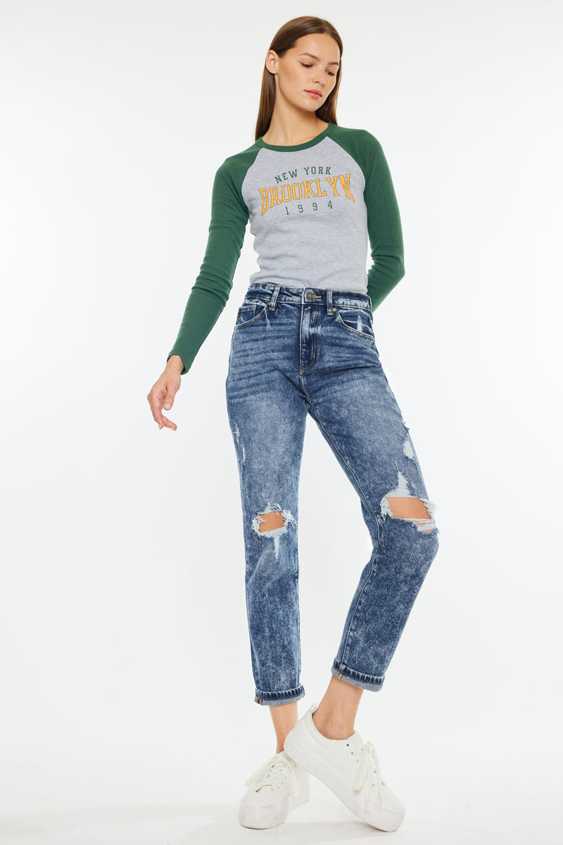 Kenzie Ultra High Rise Mom Jeans – Kancan USA