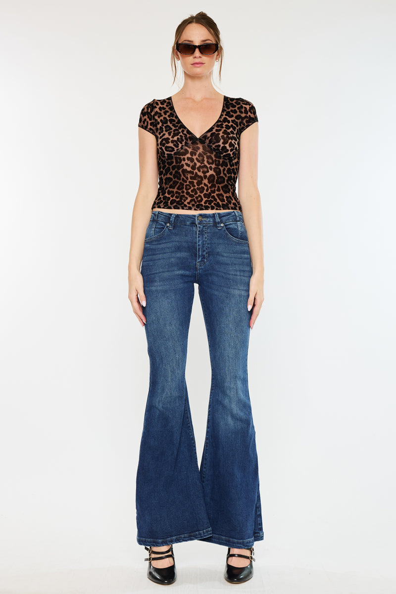 Arizona High Rise Super Flare Jeans - Official Kancan USA