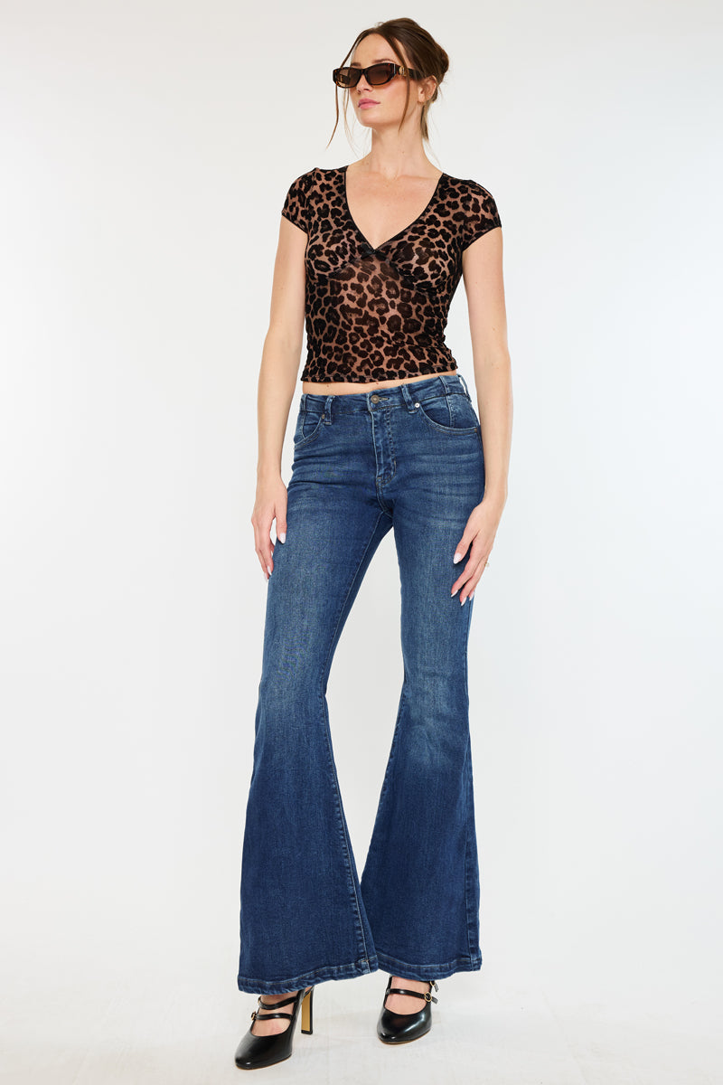 Arizona High Rise Super Flare Jeans - Official Kancan USA