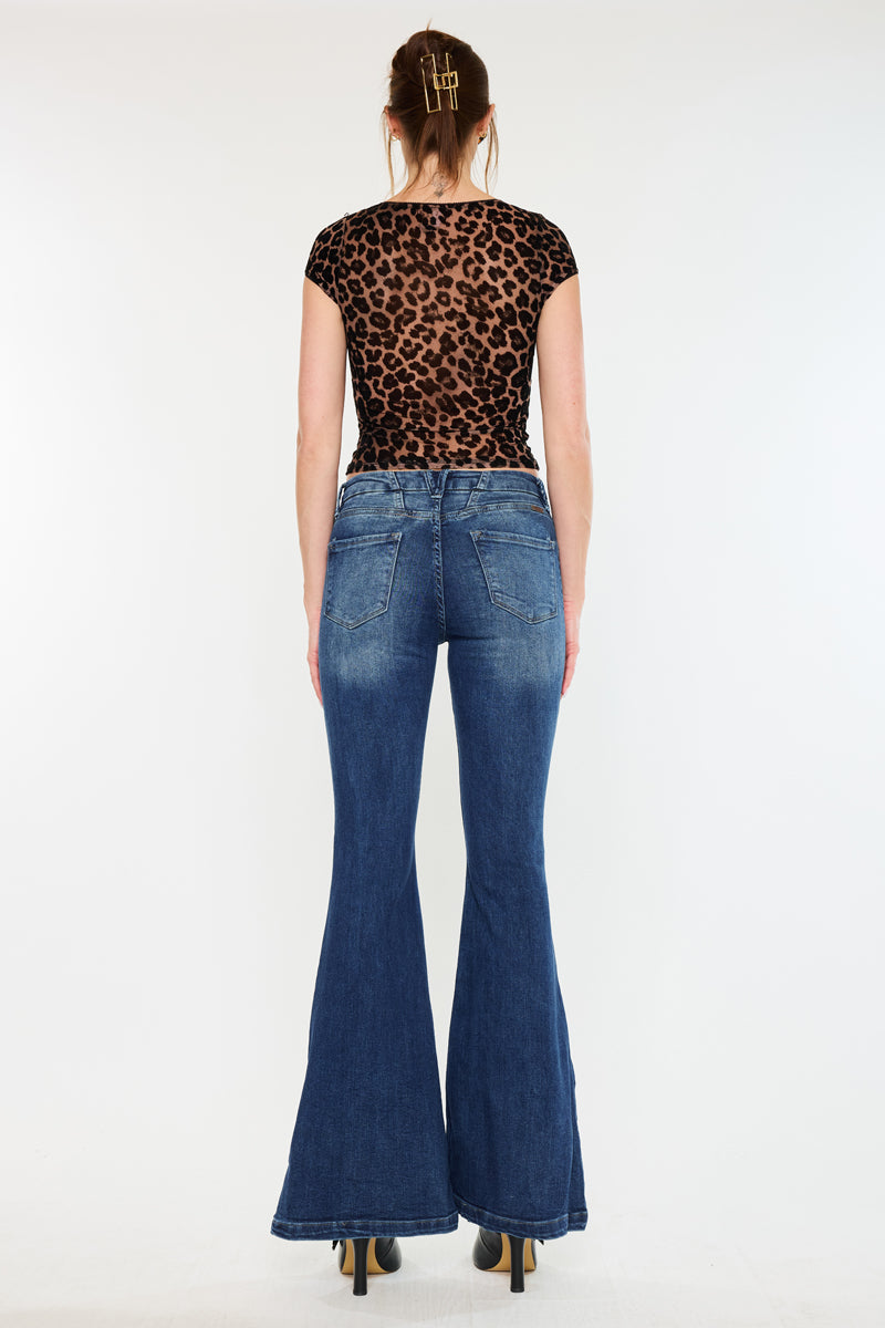Arizona High Rise Super Flare Jeans - Official Kancan USA