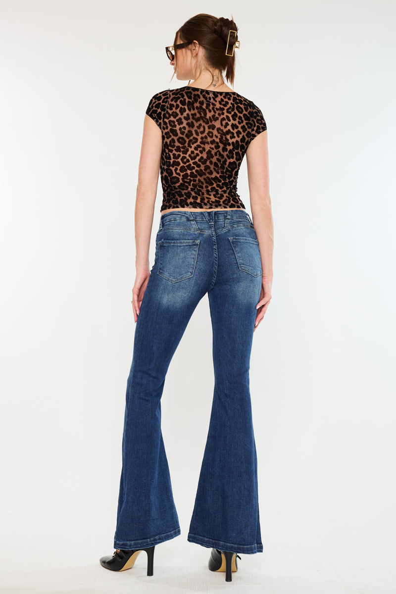 Arizona High Rise Super Flare Jeans - Official Kancan USA