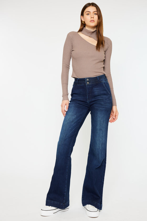 Carlyle High Rise Flare Jeans - Official Kancan USA