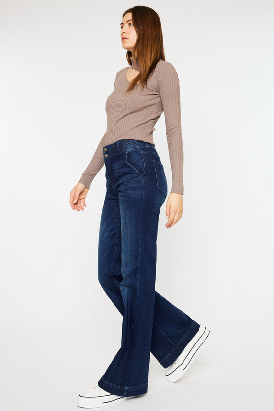 Carlyle High Rise Flare Jeans - Official Kancan USA