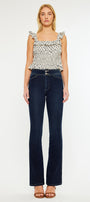Seren High Rise Exposed Button Bootcut Jeans - Official Kancan USA