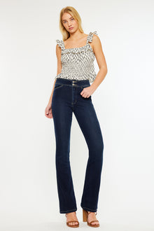  Seren High Rise Exposed Button Bootcut Jeans - Official Kancan USA