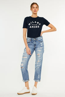  Baker Mid Rise Boyfriend Jeans - Official Kancan USA