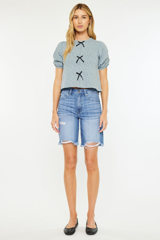 Julita High Rise Bermuda Shorts - Official Kancan USA