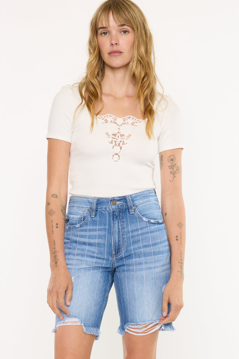 Julita High Rise Bermuda Shorts - Official Kancan USA