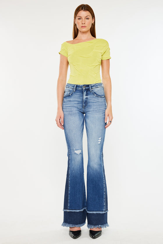 Kacey High Rise Flare Jeans - Official Kancan USA