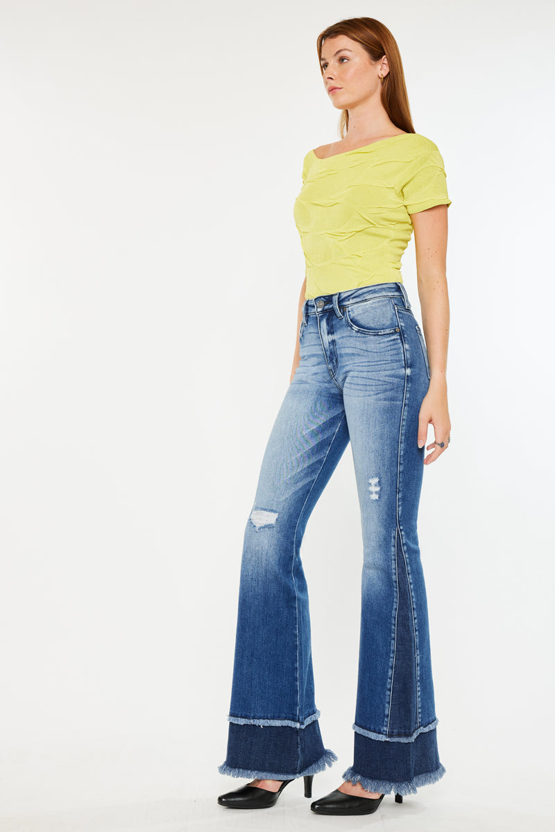 Kacey High Rise Flare Jeans - Official Kancan USA