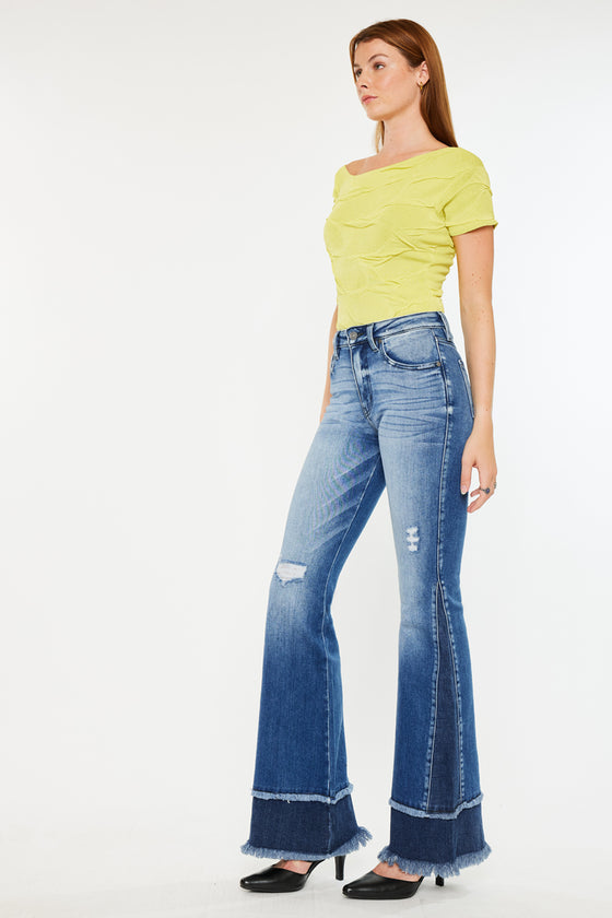 Kacey High Rise Flare Jeans - Official Kancan USA
