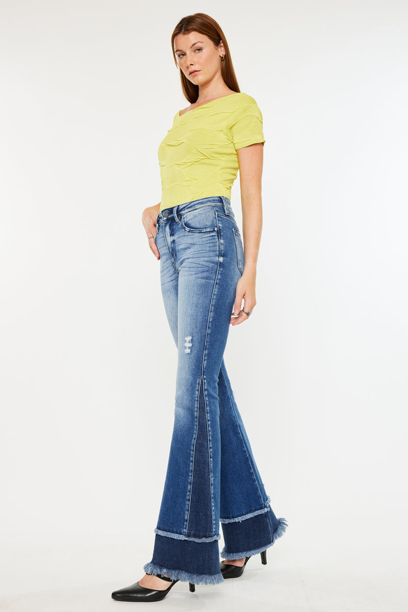 Kacey High Rise Flare Jeans - Official Kancan USA