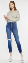 Sparrow High Rise Cigarette Leg Jeans - Official Kancan USA