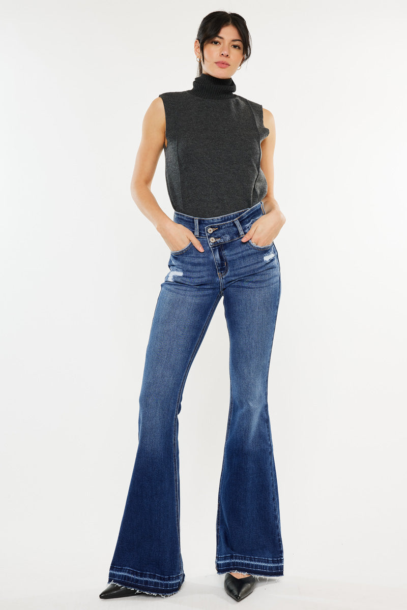 Amaya High Rise Flare Jeans - Official Kancan USA