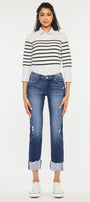 Fallon Mid Rise Slim Straight Leg Jeans - Official Kancan USA
