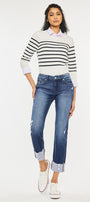 Fallon Mid Rise Slim Straight Leg Jeans - Official Kancan USA