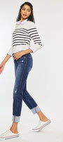 Fallon Mid Rise Slim Straight Leg Jeans - Official Kancan USA