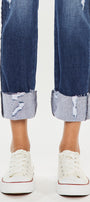 Fallon Mid Rise Slim Straight Leg Jeans - Official Kancan USA