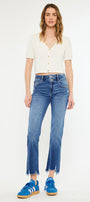 Walnut High Rise Slim Straight Leg Jeans - Official Kancan USA