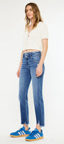 Walnut High Rise Slim Straight Leg Jeans - Official Kancan USA